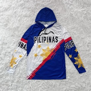 Men's PILIPINAS Long Sleeve Jersey with Hoodie Design for man Motorcycle longsleeve