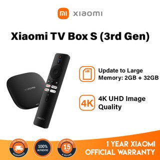 Xiaomi TV Box S 3nd Gen 4K Dolby Vision Supports Wi-Fi 6 360° Bluetooth Remote Voice Control