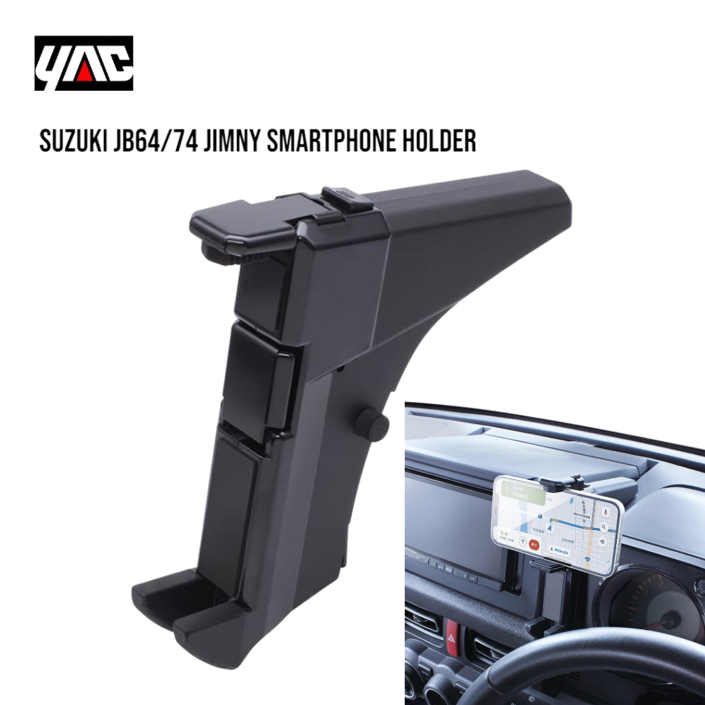 Tsuchiya Yac Suzuki JB64/74 Jimny smartphone holder Polycarbonate Black 16×3.5×16.5cm SY-SZ6