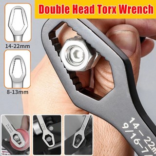 Adjustable Multifunctional Wrench Double Head Self-Tightening Universal Torx Spanner Tools