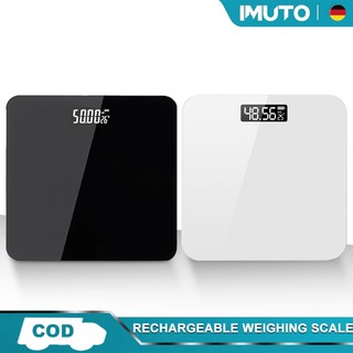IMUTO Rechargeable USB Weighing Scale Digital LED Display Weigh Scale For Body Health Lose Weigh
