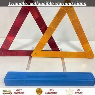 Emergency Early Warning Device Triangle Foldable for Road Safety Stable Metal Bracket
