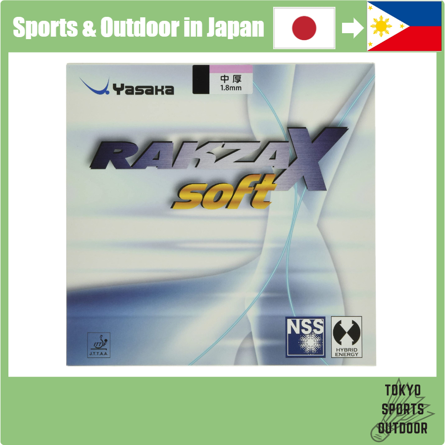 【Japan Quality】Yasaka (YASAKA) Table Tennis Rubber Rakza X Soft B-83 90 Thick Yasaka (YASAKA) Table 