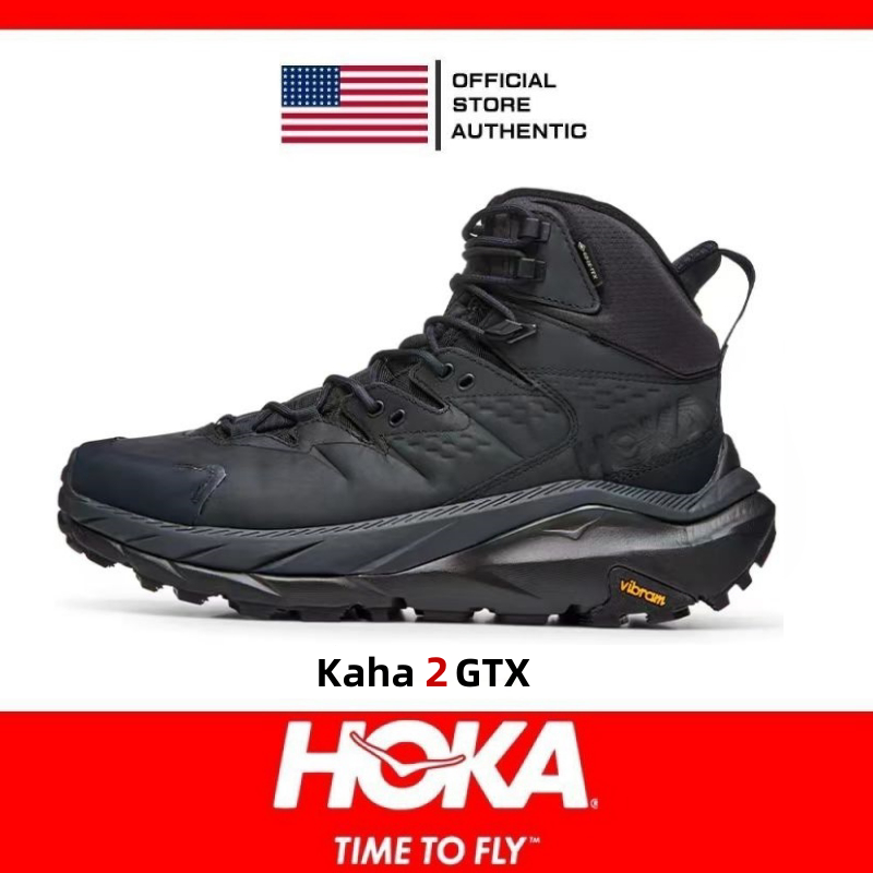 รองเท้าเดินป่าหุ้มข้อสูงสำหรับผู้ชาย Hoka Kaha 2 GTX สีดำ รุ่น 1123155-BBLC ของแท้ 100%