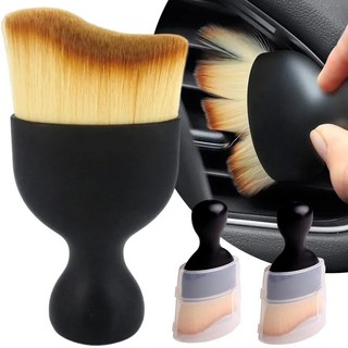 Ultra-Soft Car Cleaning Brush with Cover Car Dashboard Air Outlet Gap Cleaning Duster Brushe