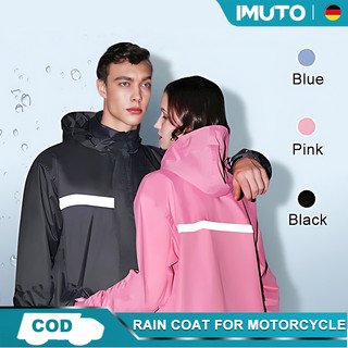 Imuto Rain Coat For Motorcycle Waterproof Motorbike Rain Suit Reflective Raincoat Set Adult Raincoat
