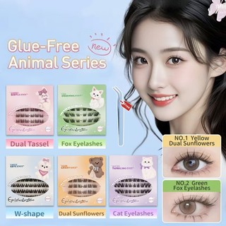 【Glue-Free】Rose Elf*GM New Update NO-NEED GLUE Series Eyelashes 9-13mm C curl, Easy to apply
