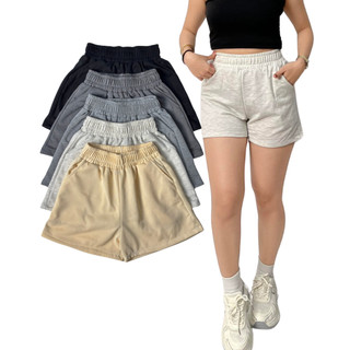 CALLIAH FASHION EVERYDAY COTTON SHORTS FOR WOMEN HIGH WAIST SOFT LOUNGE SHORTS PANGBAHAY