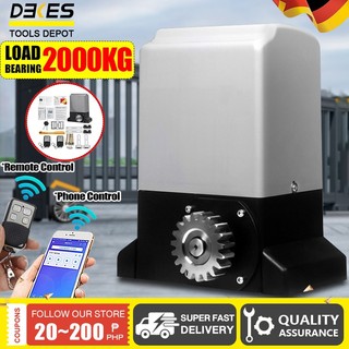 【Load 2000KG】370-1200W Automatic Electric Sliding Gate Opener Heavy Duty with WIFI Motor Remote Kit
