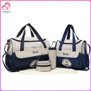 HAPPYBBFashion Mummy Bag Large Size Mother Baby Diaper Bag Multi Functional Large Capacity Baby Bott