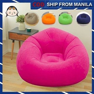 6Color Lazy sofa single bean bag tatami bedroom balcony small sofa bed inflatable folding portable