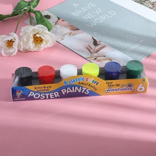 6 pcs and 12 Pcs Poster Paint for Kids School & Painting Supplies Equipment Art Painting