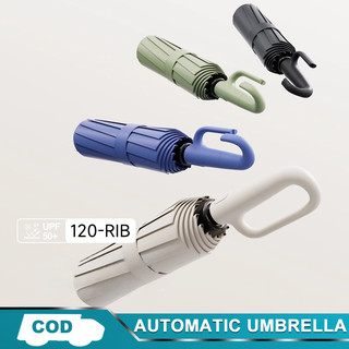 IMUTO Automatic Sun Umbrella Windproof Anti-UV Sunscreen Wind-Resistant Large 360° Ring Buckle
