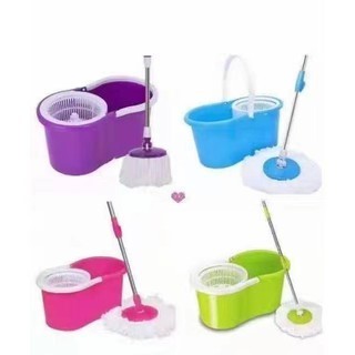 360 wet and dry flat rotating mop with bucket, Mop with spinner for floor cleaning spin tornado mops