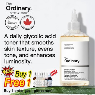 The Ordinary Glycolic Acid For Face Exfoliating Scrub Dark Spot Remover Brightening Skin Care