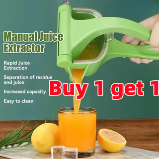 Buy 1 get 1 Plastic Green Manual Fruit Hand Press Citrus Extractor Machine Manual Squeezer Juice Mix