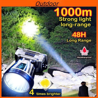 Headlight Flashlight Rechargeable Waterproof 1000m High-beam Headlamp Led Outdoor Fishing Motion