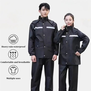 Rain Coat For Motorcycle  Adult Raincoat With Visor Fully Waterproof  Rain Coat Makapa for Men Women