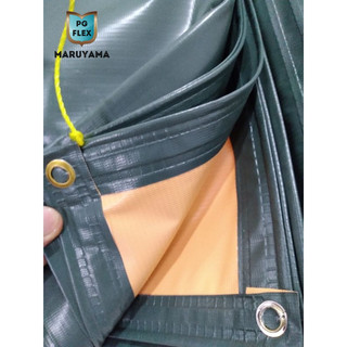 Free Rope Lona Trapal Rubberized Makapal Waterproof Heavy Duty Sun and Rain Protection Original