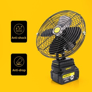 KEELAT 6/8” inch Cordless Fan Portable Fan High Power Outdoor Desktop Cooling Fans Adjustable