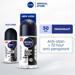NIVEA Men Deodorant Black & White Original Roll On, 50ml