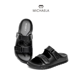 MICHAELA Fashion Platform Slippers with Velcro Breathable Ergonomic for Travel Leisure SH6527057 CX