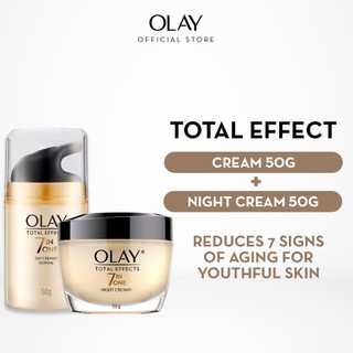 Olay Total Effects Niacinamide Anti Aging Day Cream Moisturizer & Night Skincare Cream 50g + 50g