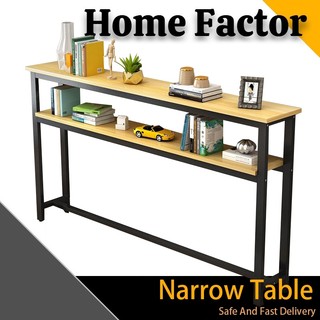 HOME FACTOR Narrow table Sofa side table storage rack narrow rack bed side table