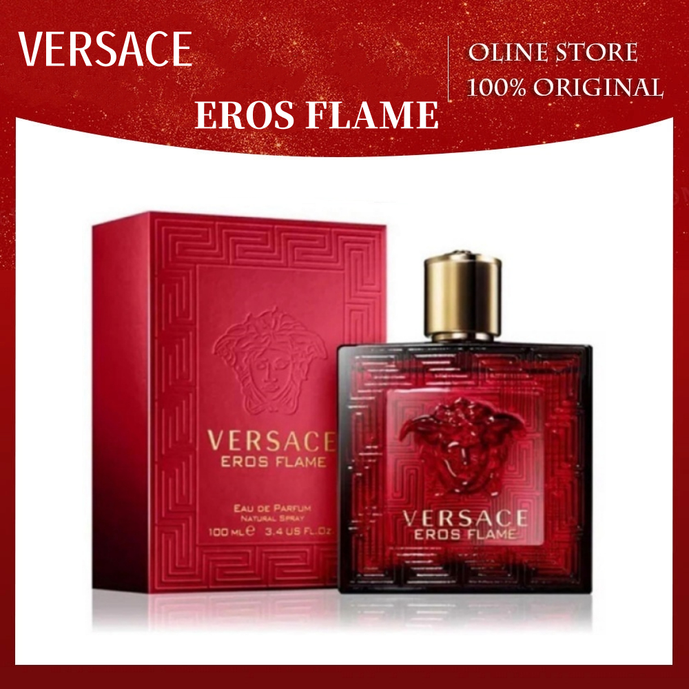 【100% Original】Versace Eros Flame Pour Homme Men's EDT Perfume 100ML