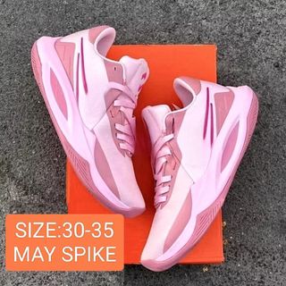 High precision 6 Spike EP training Classic Fashion Sports Rubber Basketball shoes Kids size:30~40
