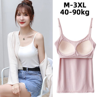 Camisole Ｗith Chest Pad Adjustable Shoulder Straps Tops