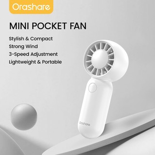 Orashare HF15 Super Mini Fan Portable Baby Handheld Fan 3-Speed Wind Ultra Lightweight with Lanyard