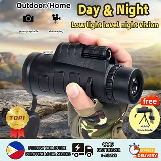 Camera telescope Optical Zoom long range telescop Portable Monocular Telescope 40x60 HD night vision