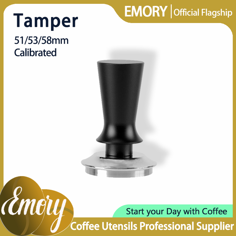 Calibrated Tamper 51/53/58mm Pressure Tamper Tool Anti-Stick Self-Leveling Refined Handle Press