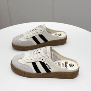 Ready stock, 24 hours delivery，Baotou half slippers for women, summer outdoor wear, retro German tra