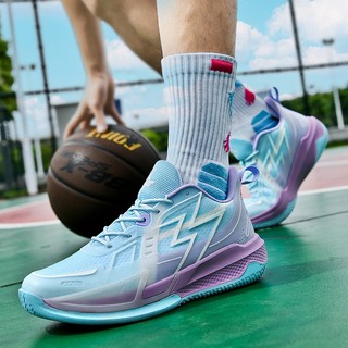 size 36-45 Basketball Shoes BIG 3 Unisex High cut Glow in the dark may spike Shoes For Men and Women