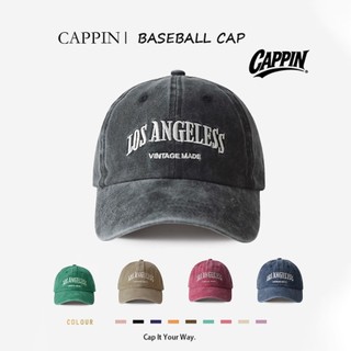 CAPPIN LAS ANGELESS Vintage Washed Cap | Unisex Streetwear Hat | Fashion Baseball Cap for Men & Wome