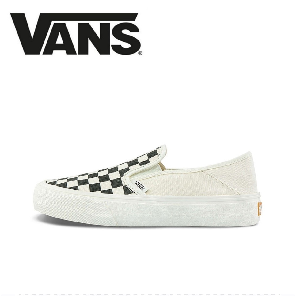 【100%Original】Vans Slip-On Women&Men Canvas Sneakers Low Top Black White VN0A3MVD42E