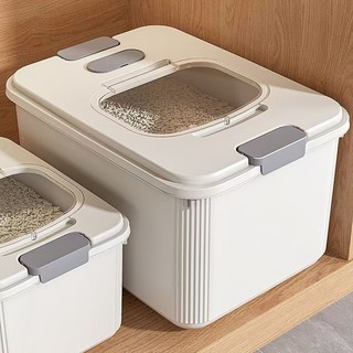 【Thick】Rice Dispenser Food Rice container Rice box and Rice Storage with measuring cup sealed grai