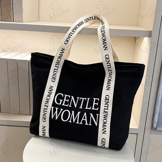 Mumu 3003 Women Canvas Tote Bag Large Shoulder Bags For Woman Students Office