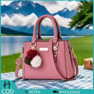 Sling bag for woman fashion PU leather shoulder bag simple Korean version crossbody bag