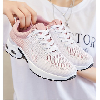 Breathable Sports Shoes Cushion Heel Soft Sole Running Shoes For Women Mesh-Top Volleyball Shoes
