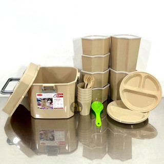 Nikko Zen 25 in 1 Ultimate Picnic/Party Mate Set with free Rice Spoon(Mocha Only)