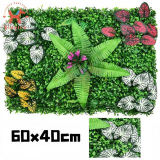 Tropical mat Artificial grass mat 60x40cm wedding birthday wall party decoration Kingtex Party needs