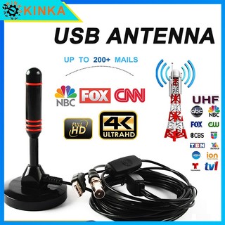 Hd Digital Indoor Amplified Tv Antenna 200 Miles Ultra Hdtv With Amplifier Vhf/uhf
