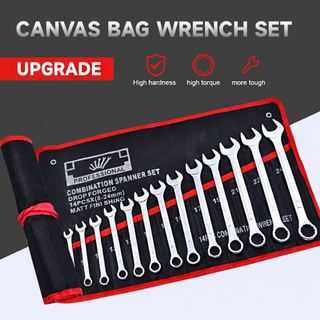 Professional 8 12 14pcs Combination Wrench Spanner Car Repair Box Set Tools Set 8-24mm SATA Tools Se