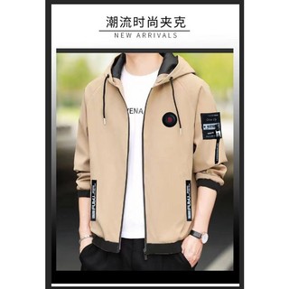 korean fashion Unisex Bomber jacket New desigh With hood With Zipper Loob With Lining