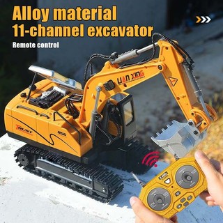 Alloy excavator remote control car toy 2.4Ghz wireless remote control excavator bulldozer dump truck