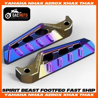 Spirit Beast Motorcycle Footrest Footpeg for Nmax V1-V3 Aerox V1-V3 Xmax 300 Tmax550