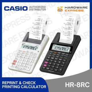 CASIO HR-8RC Reprint & Check Printing Calculator (12 Digits)